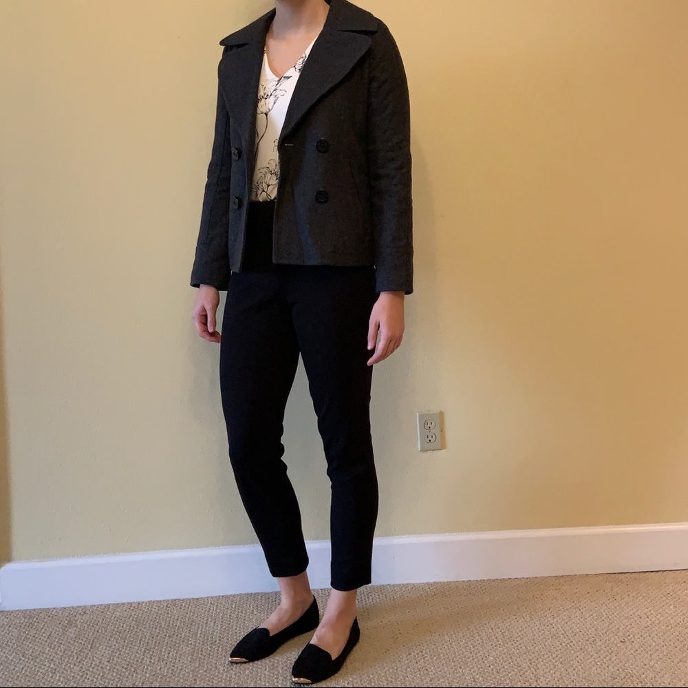 Grey American Eagle Pea Coat